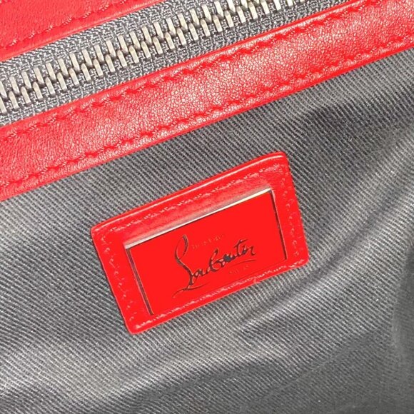 Christian Louboutin logo backpack bag Backpack Leather Black/Red main image 7